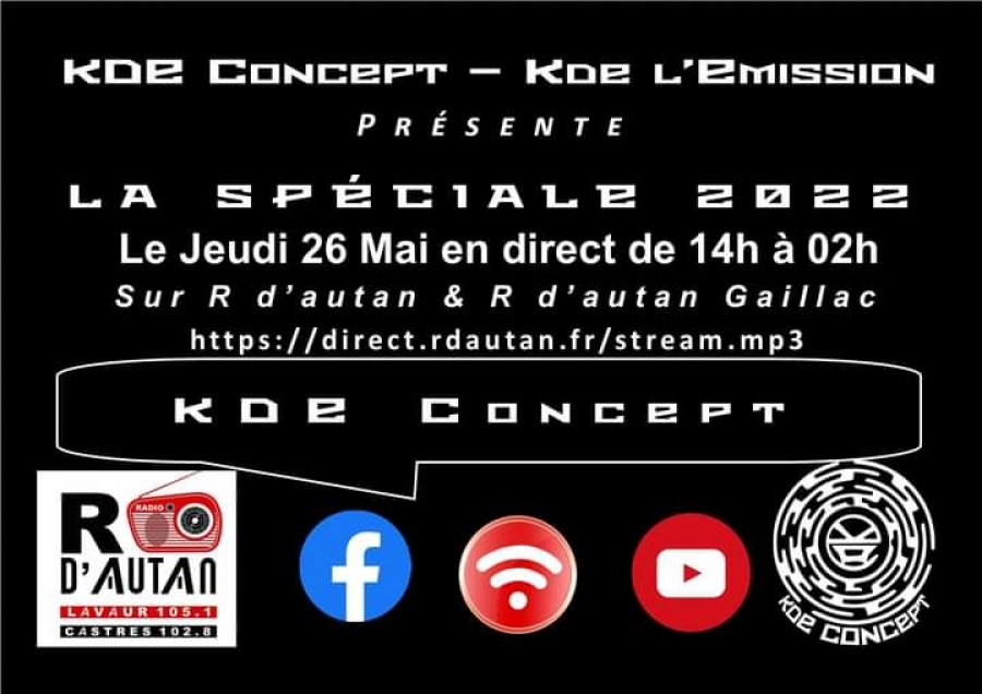 KDE CONCEPT La SPÉCIALE - Jeudi 26/05/22